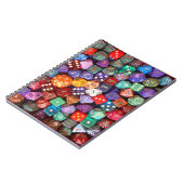 veelkleurige dobbelsteen notitieboek (Linkerzijde)