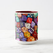 veelkleurige dobbelsteen tweekleurige koffiemok (Center)