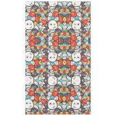 Veelkleurige doedel monster gezichten tafelkleed (Voorkant)