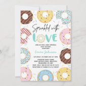 Veelkleurige Donuts Baby Sprinkle Baby shower Kaart (Voorkant)