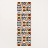 Veelkleurige Estse volkskunst bloemenpatroon Yogamat (Achterkant)