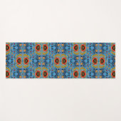 Veelkleurige Estse volkskunst bloemenpatroon Yogamat (Voorkant (horizontaal))