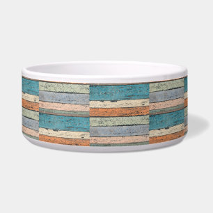 Veelkleurige Faux Wood Trinket Bowl Voerbakje