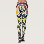 Veelkleurige folk patroon leggings (Achterkant)