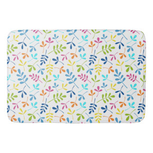 Veelkleurige geassorteerde bladeren herhalen patro badmat