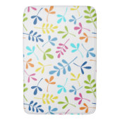 Veelkleurige geassorteerde bladeren patroon badmat (Voorkant Verticaal)