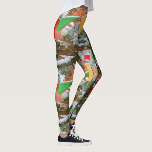 veelkleurige gebeden vlaggen "de liefde gaat door" leggings (Rechts)