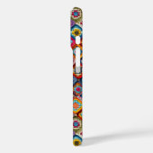 Veelkleurige gehaakte Granny Square Quilt Case-Mate iPhone Case (Achterkant / Links)