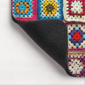 Veelkleurige gehaakte Granny Square Quilt Muismat (Hoek)