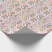 Veelkleurige geometrisch: Abstracte halve cirkel Cadeaupapier (Hoek)