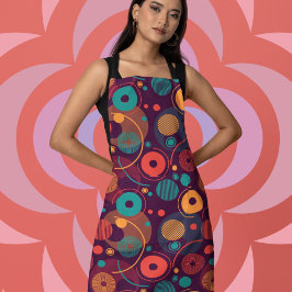 Veelkleurige geometrische vormen patroon schort