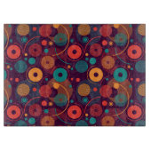 Veelkleurige geometrische vormen patroon snijplank (Voorkant)