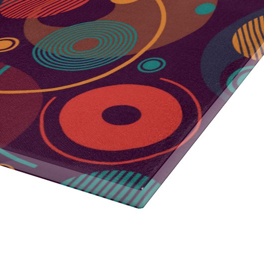 Veelkleurige geometrische vormen patroon snijplank (Hoek)