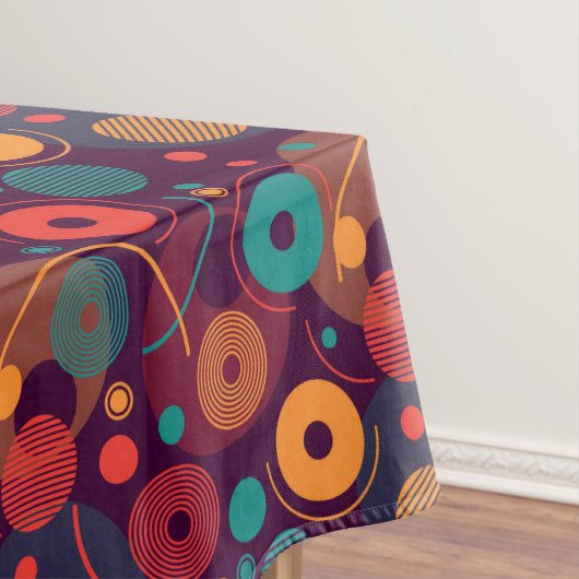 Veelkleurige geometrische vormen patroon tafelkleed (Voorbeeld)