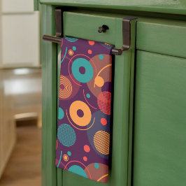 Veelkleurige geometrische vormen patroon theedoek