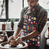 Veelkleurige geometrische vormen schort