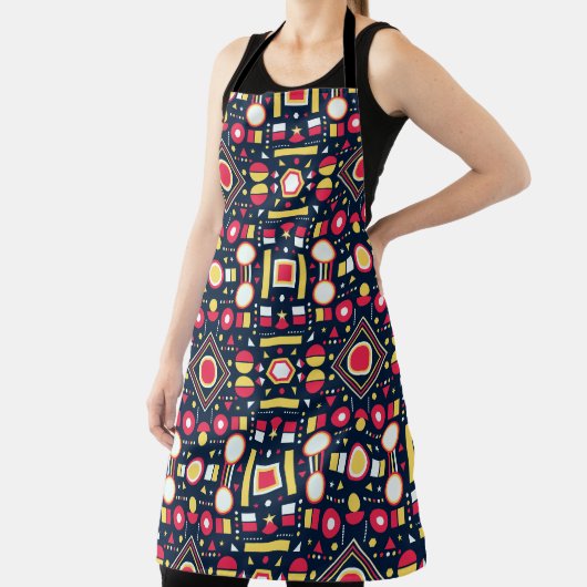 Veelkleurige geometrische vormen schort (Insitu)