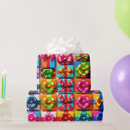Veelkleurige geschenkdozen & bogen Boday Wrapping  Cadeaupapier (Feestgeschenken)