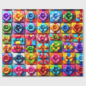 Veelkleurige geschenkdozen & bogen Boday Wrapping  Cadeaupapier (Vlak)