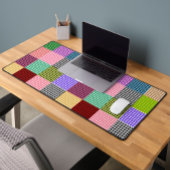 Veelkleurige Gingham Patchwork Plaid Pattern Bureaumat