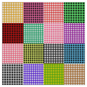 Veelkleurige Gingham Patchwork Plaid Pattern Stof