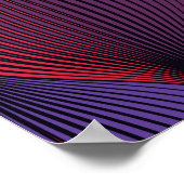 Veelkleurige golvende geometrische print (Hoek)