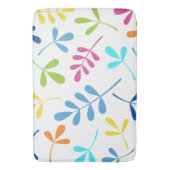 Veelkleurige grote geassorteerde bladeren ontwerp badmat (Voorkant Verticaal)