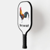  veelkleurige haan "Strut Your Stut" Pickleball Paddle (Links)
