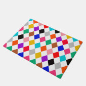 Veelkleurige Harlequin Diamonds Patroonontwerp Deurmat (Schuin)