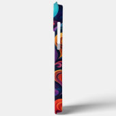 Veelkleurige harten en bloemen Case-Mate iPhone case (Achterkant / Links)