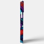 Veelkleurige harten en bloemen Case-Mate iPhone case (Achterkant / Rechts)