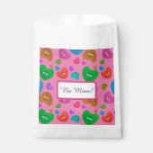 Veelkleurige harten met oogbal Liefde Valentijnse  Bedankzakje (Voorkant)