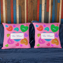 Veelkleurige harten met oogbal Liefde Valentijnse 