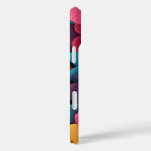 Veelkleurige harten met texturen Case-Mate iPhone case (Achterkant / Rechts)