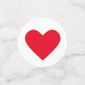 Veelkleurige harten op Roos Confetti (Kleine voorkant)