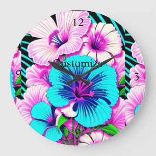 Veelkleurige Hibiscus bloemen Thunder_Cove Grote Klok