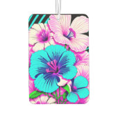 Veelkleurige Hibiscus bloemen Thunder_Cove Luchtverfrisser (Achterkant)