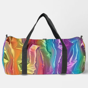 Veelkleurige holografische look plunjezak