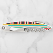 Veelkleurige horizontale verticale strepen kurkentrekker (Voorkant)