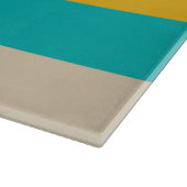 Veelkleurige horizontale verticale strepen snijplank (Hoek)