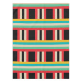 Veelkleurige horizontale verticale strepen tafelkleed (Voorkant)