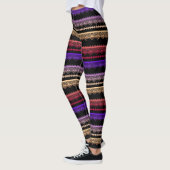Veelkleurige kant op zwart leggings (Links)