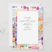 Veelkleurige katholieke echtelijke mis bruiloft kaart (Achterkant)