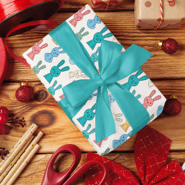 Veelkleurige Konijnenkonijn Cartoon Cadeaupapier