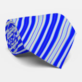 veelkleurige krijtstreep stropdas (Opgerold)