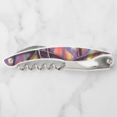 Veelkleurige kruisende lijnen kurkentrekker (Achterkant)