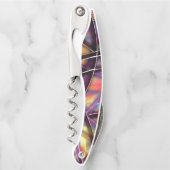 Veelkleurige kruisende lijnen kurkentrekker (Voorkant)