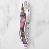 Veelkleurige kruisende lijnen kurkentrekker (Achterkant)