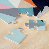 Veelkleurige kunstmotieven bernese berghond legpuzzel (Zijkant)