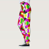 Veelkleurige levendige abstracte "Ratti_Creative_A Leggings (Links)